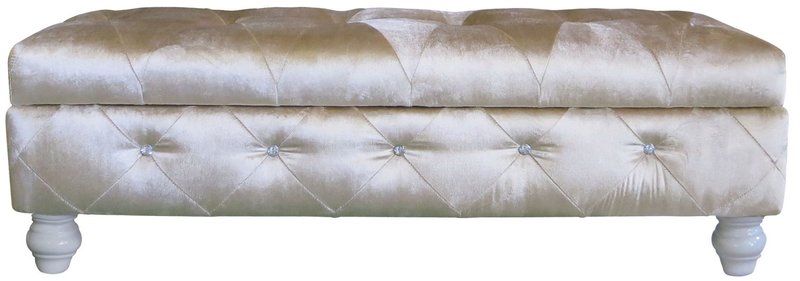 Queen Hocker Chesterfield Chaiselounge Liege Ablage