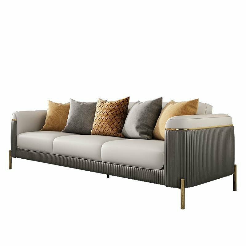 Sofa 3 Sitzer Wohnlandschaft Sofas Couch Polster Garnitur Stoff Leder