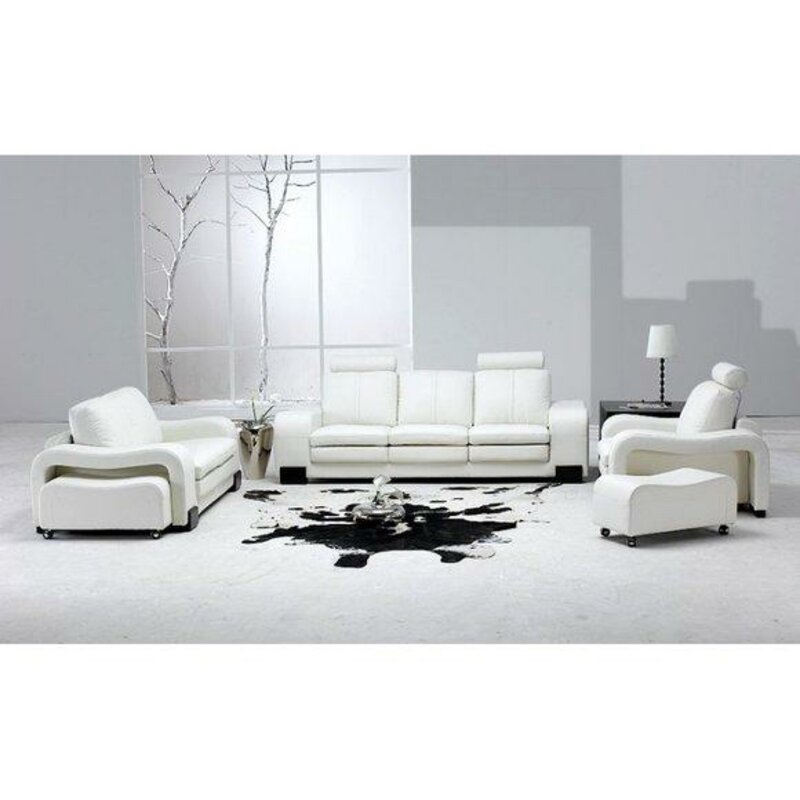 3+2+1 Designer Set Couch Sofa Leder Polster Wohnlanschaft Sitz Garnitur