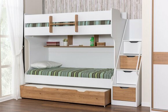 Eleggantes Doppelstockbett Kinderzimmer Möbel Etagenbett Hochbett Neu