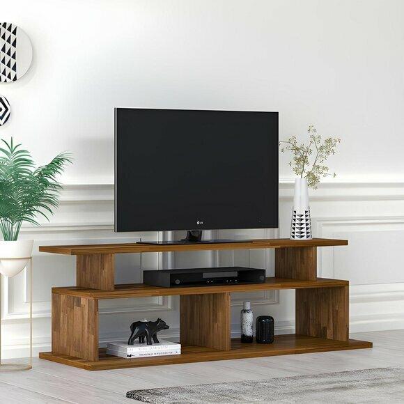 Wohnzimmer Robuster RTV Tisch Fernsehtisch Holz Sideboard Luxus Möbel