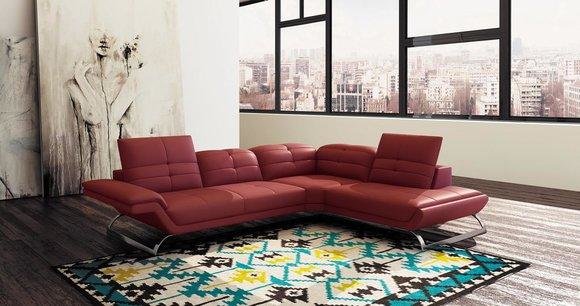 Multifunktion Couch Ecksofa Medien TV Sofa Couch Ledersofa Wohnlandschaft