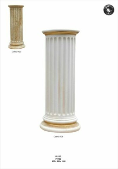 Medusa Säule Säulen Marmor Skulptur Figur römische Dekoration Ständer