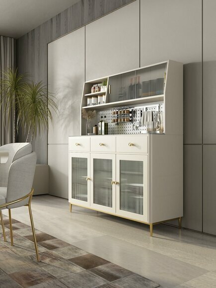 Anrichte Vitrine Kommode Schrank Design Hochglanz Möbel Italienischer