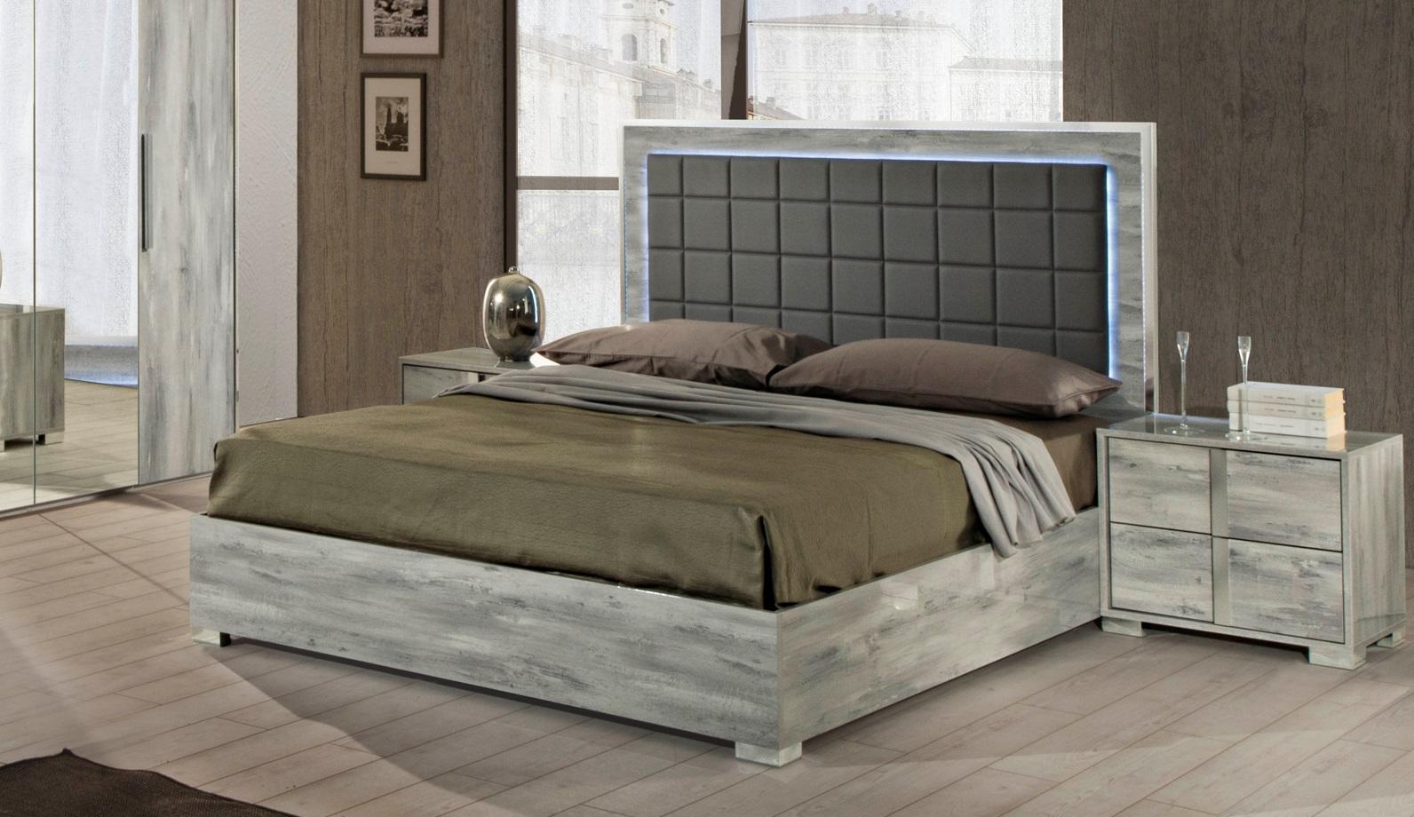 Doppel Luxus Bett Luxus Holz Polster Betten Grau Design Moderne Hotel Bettrahmen