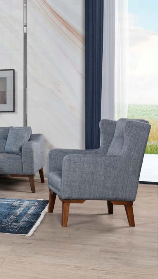 Sessel Einsitzer Luxus 1 Sitzer Polster Sitz Designer Textil Sitz Stoff