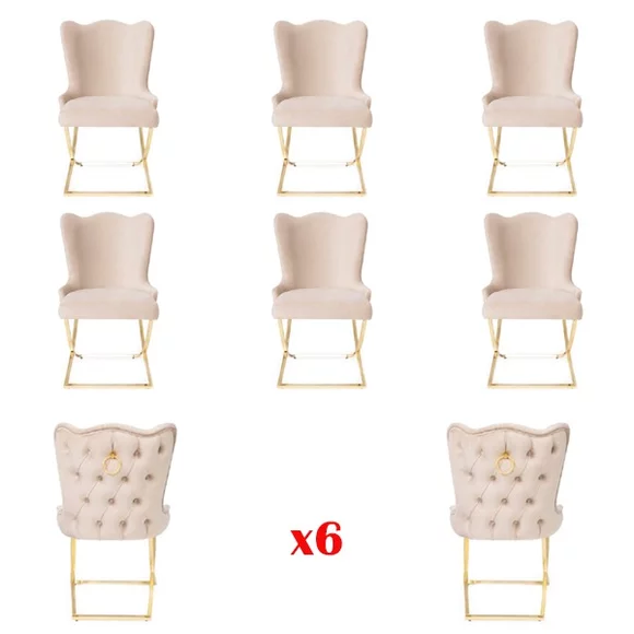 Design 6x Stühle Gruppe Set Esszimmer Stuhl Garnitur Sessel Gastro