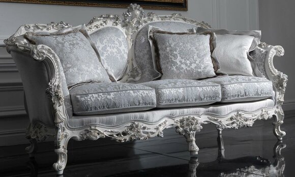 Chesterfield Klassischer Dreisitzer Sofa Wohnlandschaft Textilsofa 3 Sitz Couch