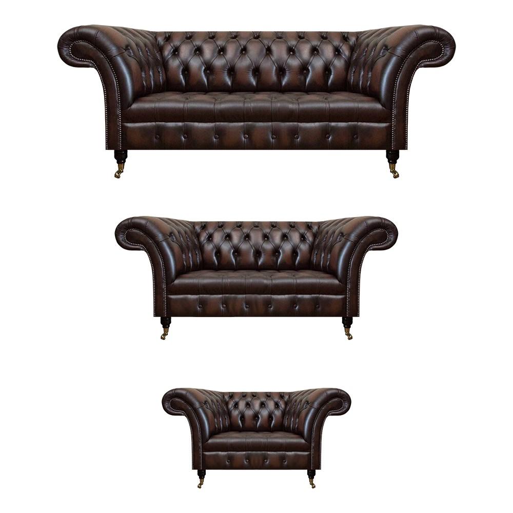 Wohnzimmer Polstermöbel Chesterfield Sofas Couch Leder Luxus Sofa Set