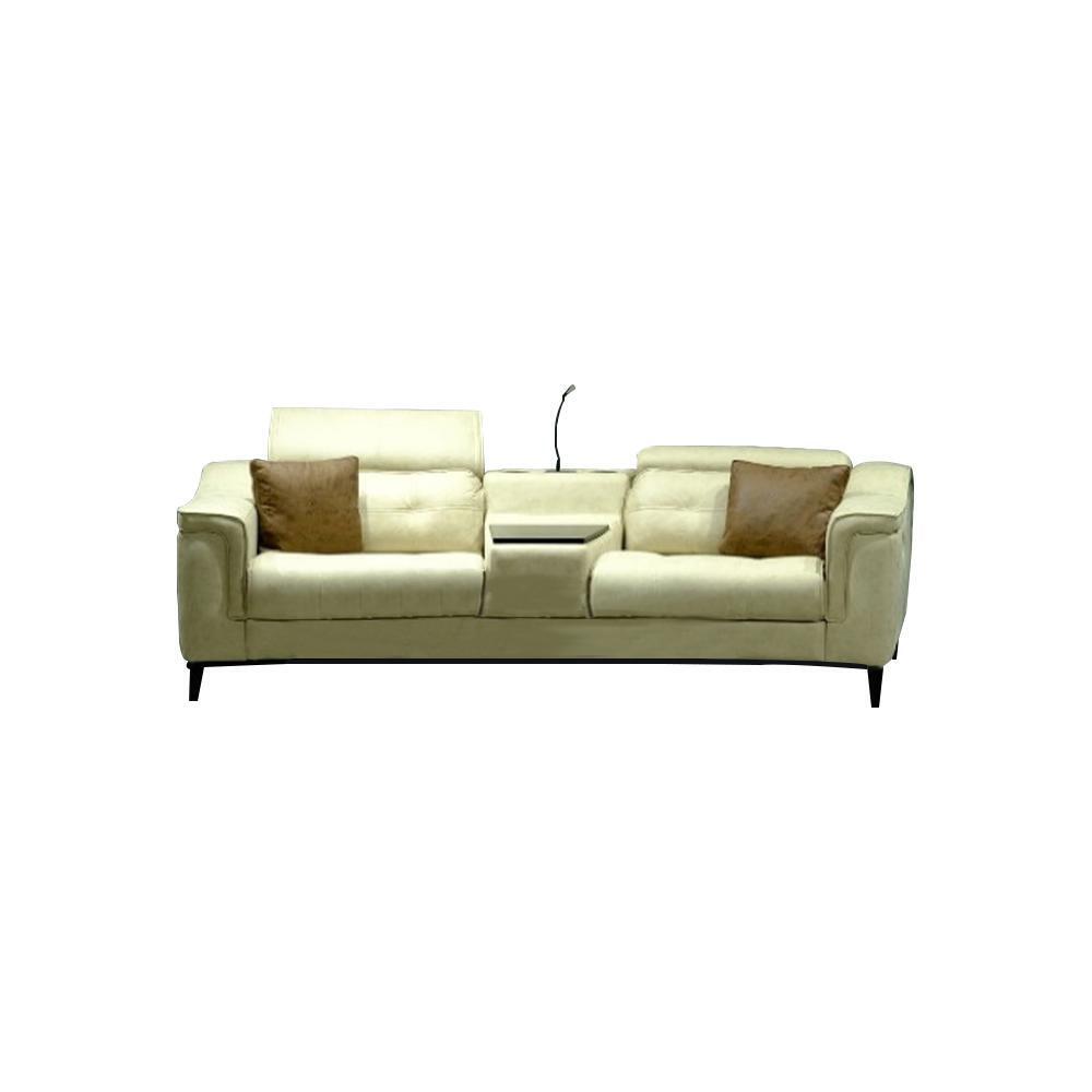 Beiger Zweisitzer Designer Sofa 2-Sitzer Wohnzimmer Luxuriöse Sitzmöbel