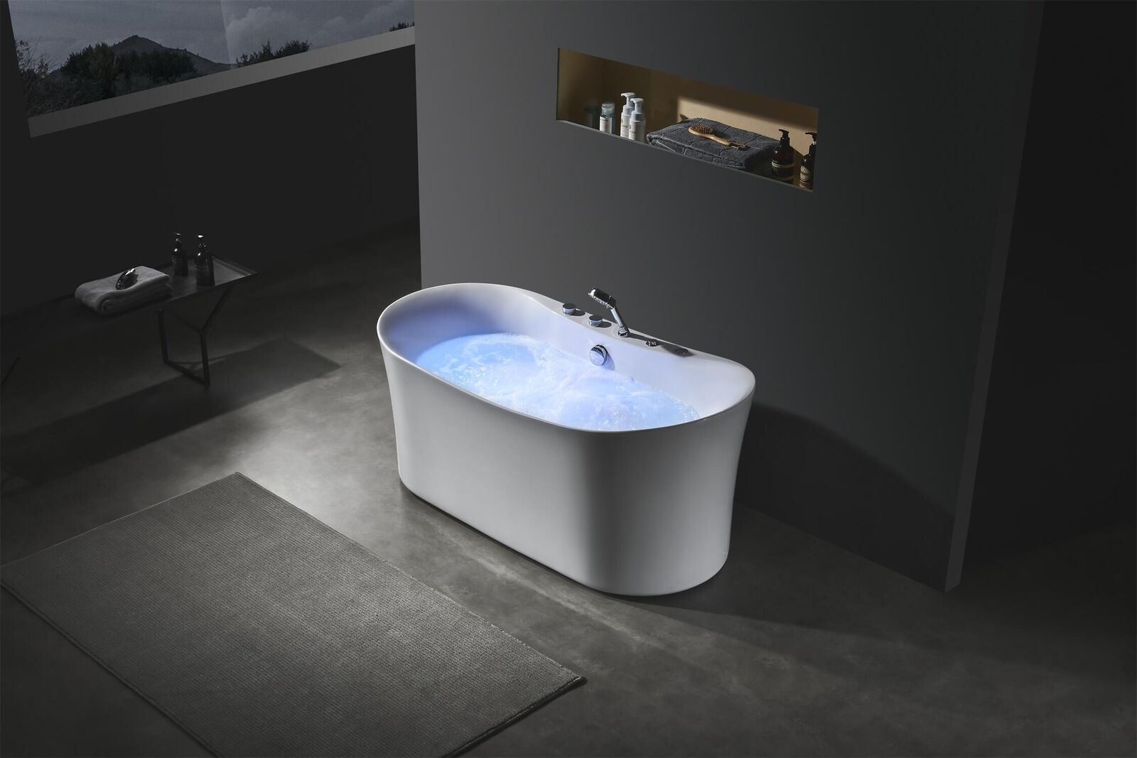 Acryl Whirlwanne Indoor Whirlpool Badewanne Home Spa Weiß