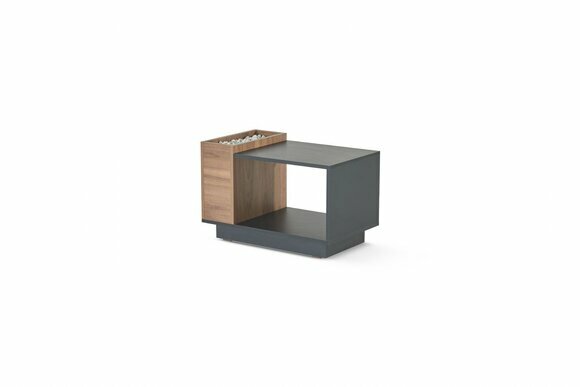 Schwarz-Brauner Arbeitszimmer Couchtisch Designer Ablagetisch Holz Möbel