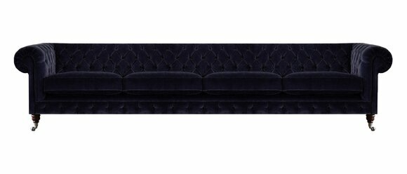 Neu Viersitzer Sofa Couch Polstermöbel Wohnzimmer Polster Textil Chesterfield