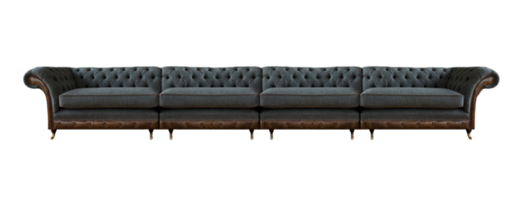 Designer Graue Chesterfield Couch Modernes Sofa Polstercouchen Möbel