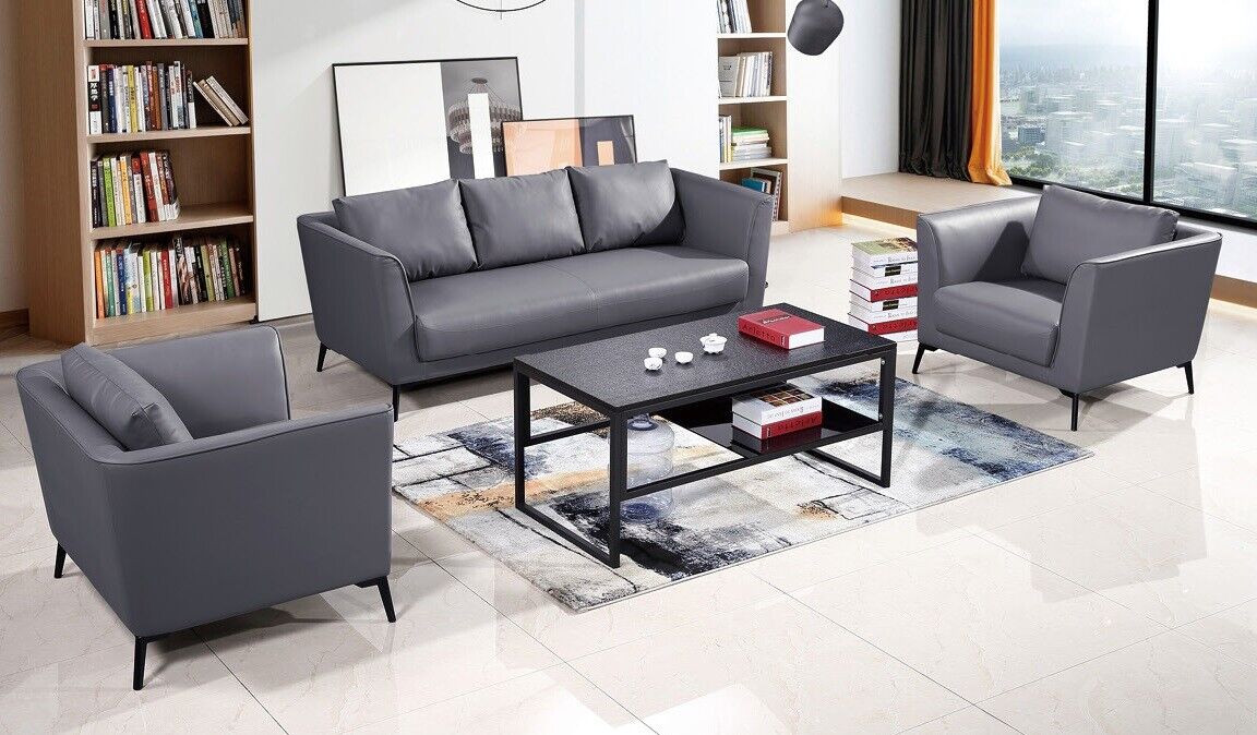 Kunstleder Sofagarnitur 3+1+1 Sitzer Set Garnitur Polstersofa Sofort