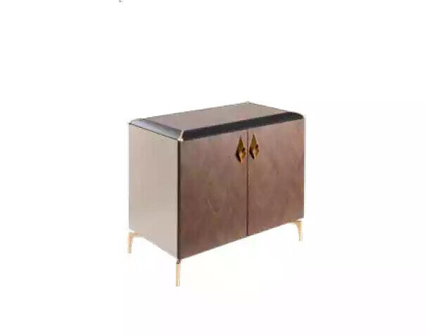 Beige Luxus Kommode Sideboard Büromöbel Schrank Designer Möbel Neu