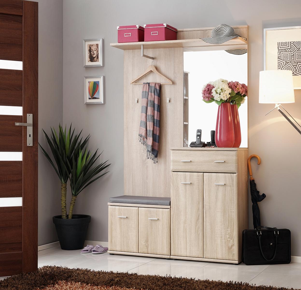 Design Modern Flurgarderobe Luxus Kleiderständer Möbel Holz Diele Neu