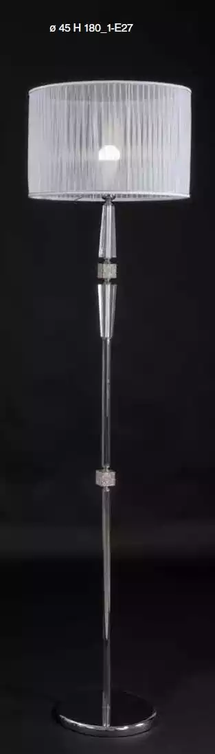 Stilvolle Stehlampenständer Luxuriöser Lampenständer Silber 180 cm