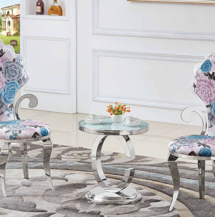 Luxus Wohnzimmer Couchtisch Edelstahl Tische Design Möbel Beistell Neu