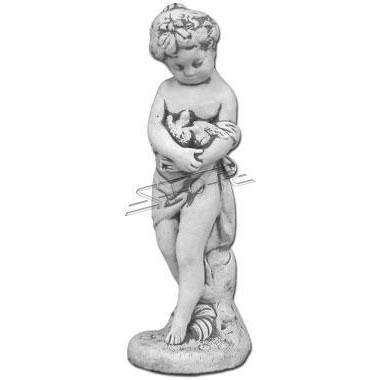 GARTENFIGUR STEINFIGUR FIGUR GARTEN SKULPTUR STEINGUSS FROSTFEST 46 cm - 1610