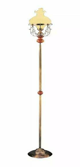 Stehlampe Standlampe Stand Luxus Leuchten Lampe Lampe Gold Glas 185 cm