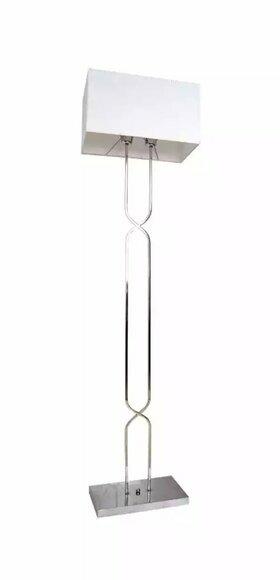 Standlampe Stehlampe Stand Leuchten Lampen Lampe Weiß Modern Metall