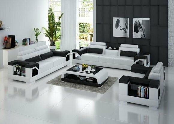 Luxus Sofagarnitur 3+2+1 Sitzer Set Design Sofa Polster Couchen Couch Modern