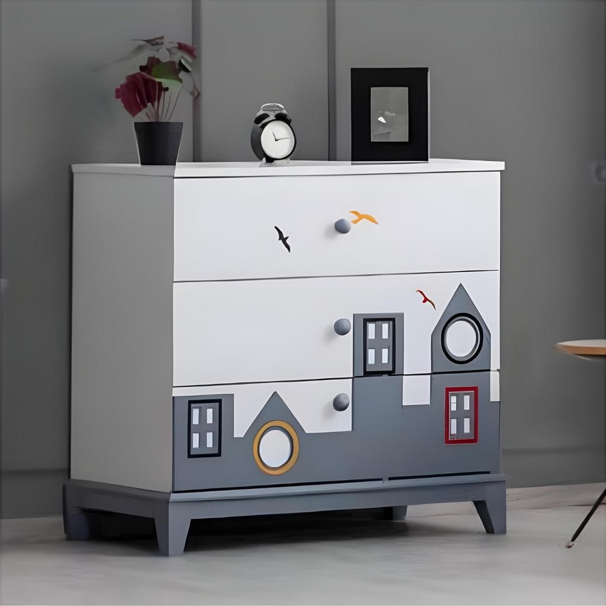 Modern Kommode Kommodenschrank Holzmöbel Schlafzimmer Neu Einrichtung