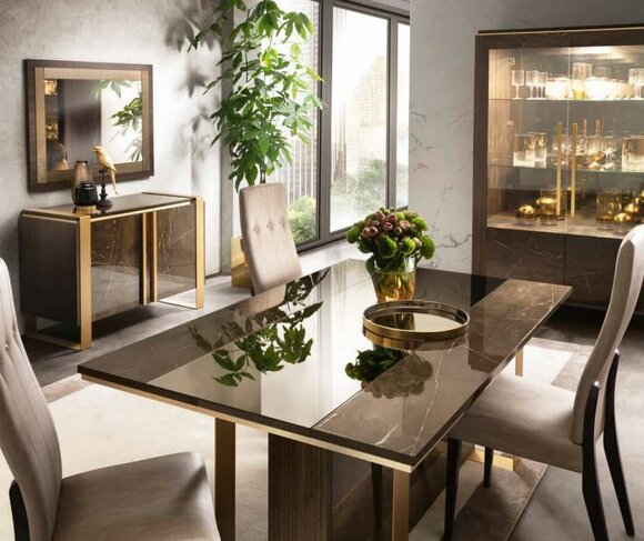 Esstisch Gruppe Esszimmer Wohnzimmer Design Holzmöbel