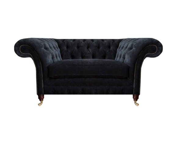 Grauer Chesterfield Polstersessel Designer Wohnzimmer Textilsessel Neu