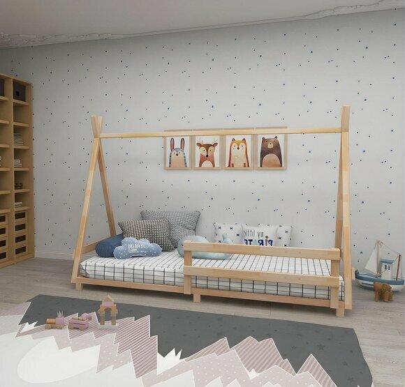 Designer Kinderzimmer Möbel Luxuriöser Bettrahmen Robuste Holz Möbel