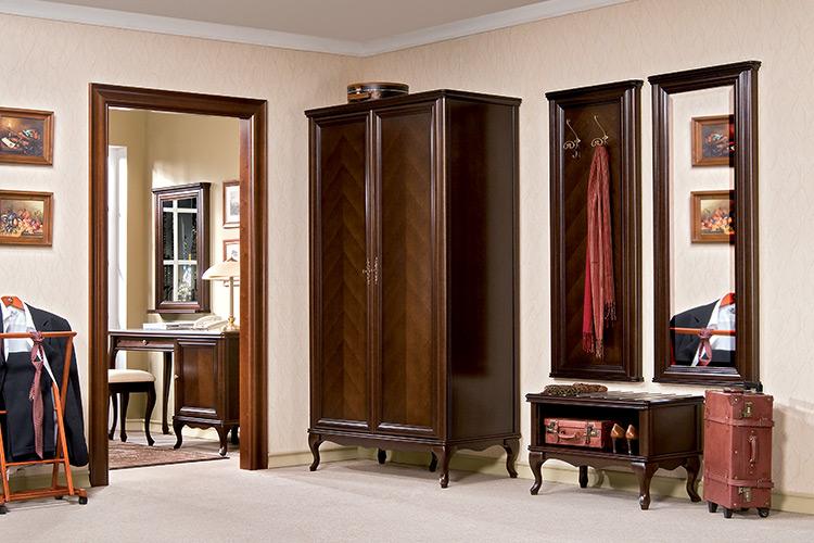 Diele Garderobe Set Echtes Holz Flur Wandgarderobe Italienische Möbel