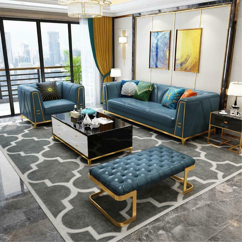 Chesterfield Exklusive Design Möbel 32 Sitzer Hocker Couch Polster Garnitur