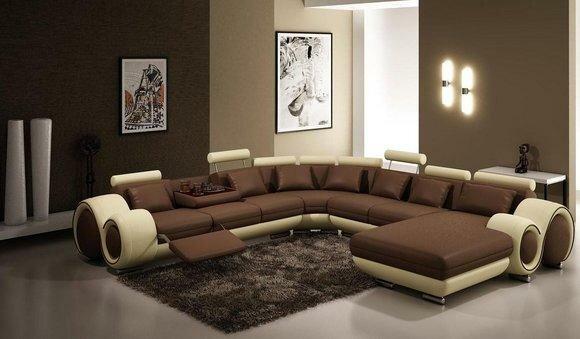 Ledersofa Couch Sofa Ecksofa Modell Berlin III