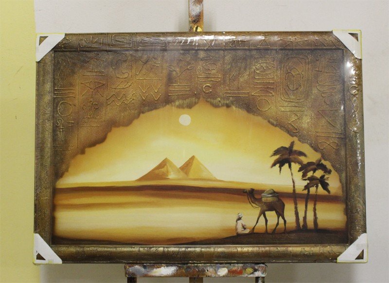 Afrika Handarbeit Keilrahmen Ölbilder Gemälde Leinwand Ölbild Bild Bilder G95920
