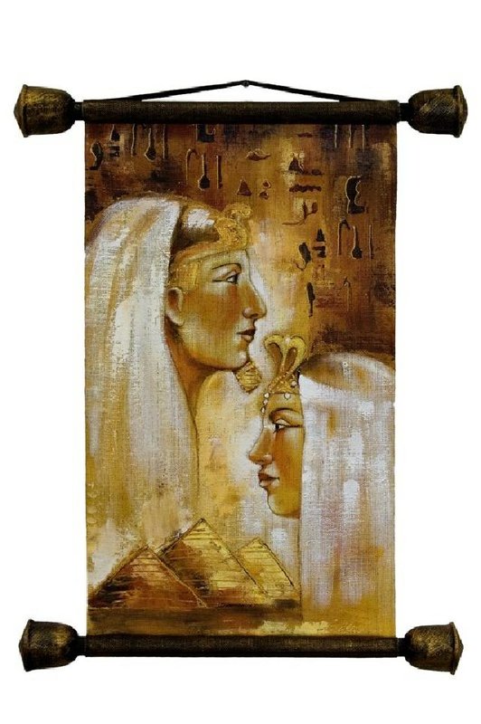Ägypten Pyramiden Rolle Ölbild Gemälde Leinwand Ölbild Bild Bilder Gestell 00851