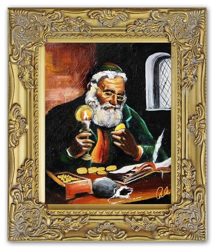 Ölbild Ölbilder Gemälde Bilder Bild Handgemalt Öl mit Rahmen Barock G01488