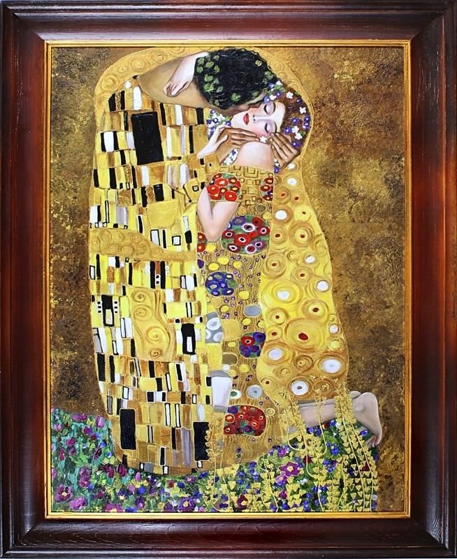 GUSTAV KLIMT BILD ÖLBILD ÖLGEMÄLDE GEMÄLDE MIT RAHMEN