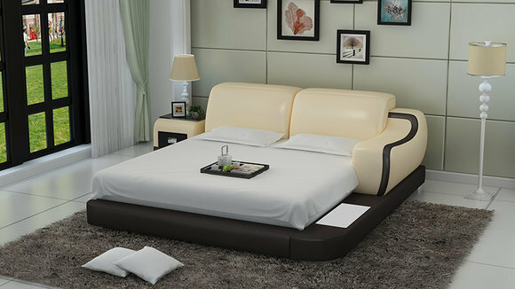 Wasserbett Hotel Doppel Bett Betten Komplett Lederbett Polsterbett Wasser LB8803