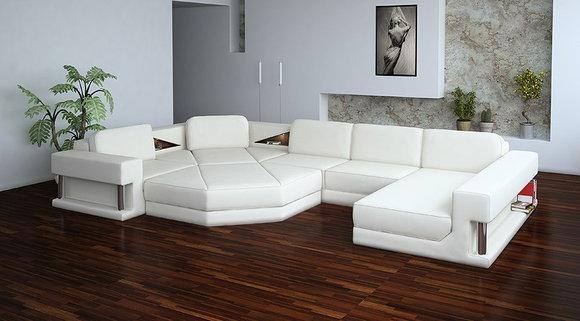 MODERN ECKSOFA COUCH POLSTER LEDER DESIGN SOFA GARNITUR