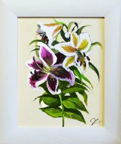 Ölgemälde Blumen Pflanzen Bild Bilder Gemälde Ölbilder Ölbild Mit Rahmen