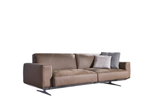 Dreisitzer Möbel Moderne Leder Couch Polster Design Sofa 3er Sitz Sofas