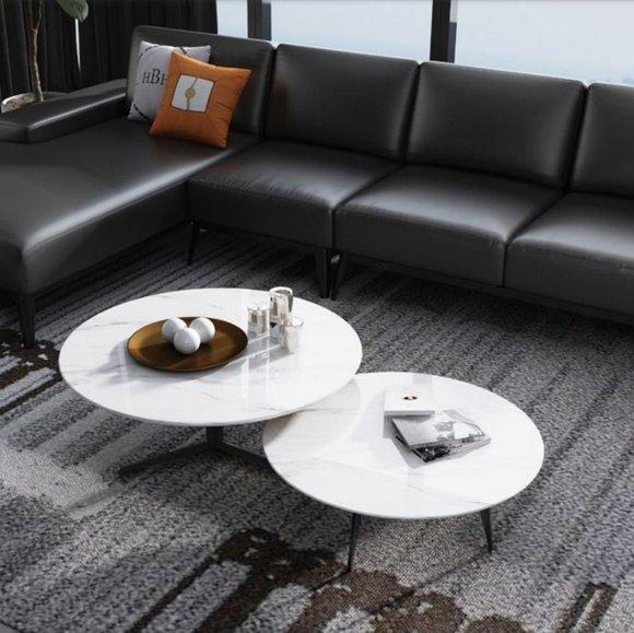 Runde Set 2x Couchtisch Kaffeetisch Beistelltisch Designer Wohnzimmer