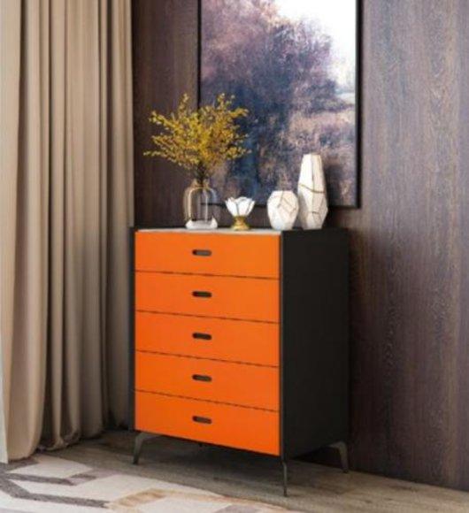 Italienische Stil Möbel Hoch Kommode Schrank Designer Schränke Orange