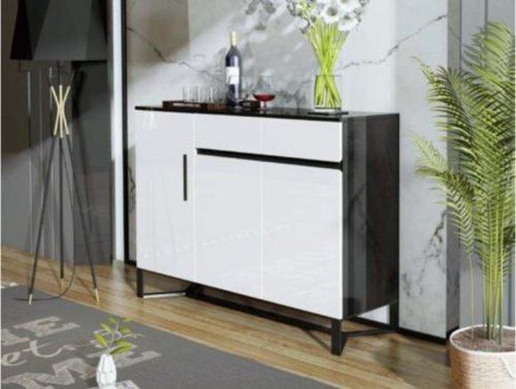 Kommode Sideboard Highboard Schrank Anrichte 3 Türen 2 Schubladen