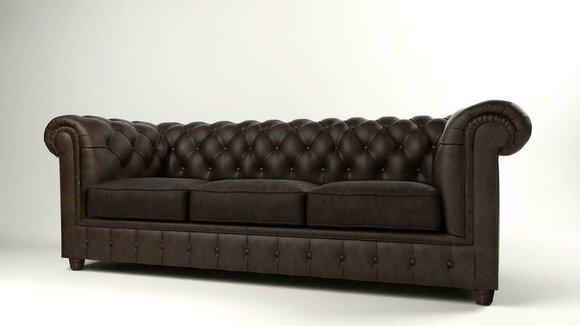 Klassische Chesterfield Couch Sofa 3 Sitzer Couchen Sofas Polster Dreisitzer