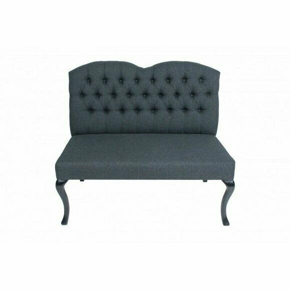 Chesterfield Bank Textil Sitz Bänke Restaurant Stoff Laden Sofa Leder Couch