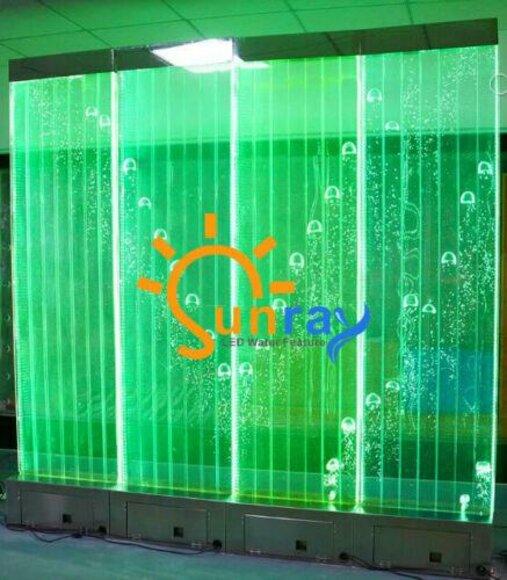 Wandpaneel Trennwand Wasser Wand LED Wasserwand Design Beleuchtet