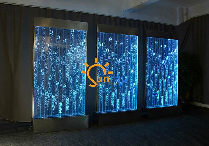 Wandpaneel Trennwand Wasser Wände Wand LED Wasserwand Design