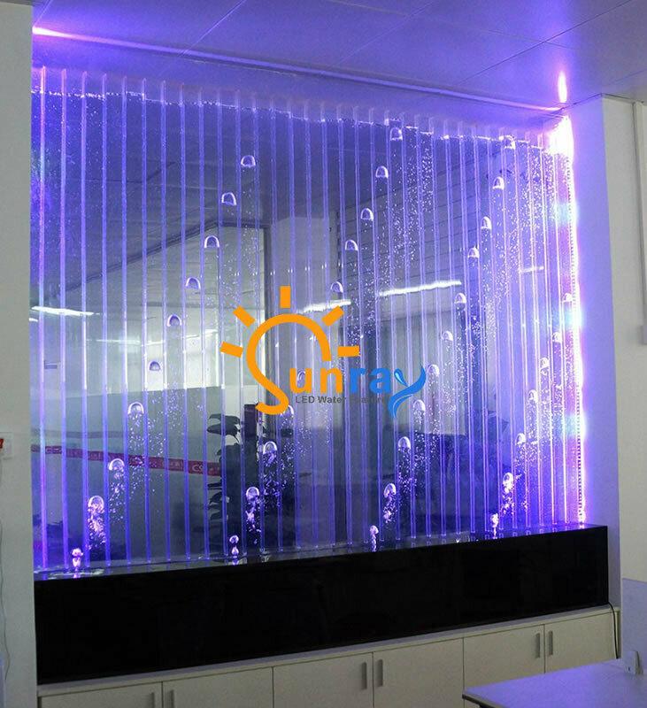 Moderne Trennwand Wasser Wände LED Wasserwand Beleuchtete Wand